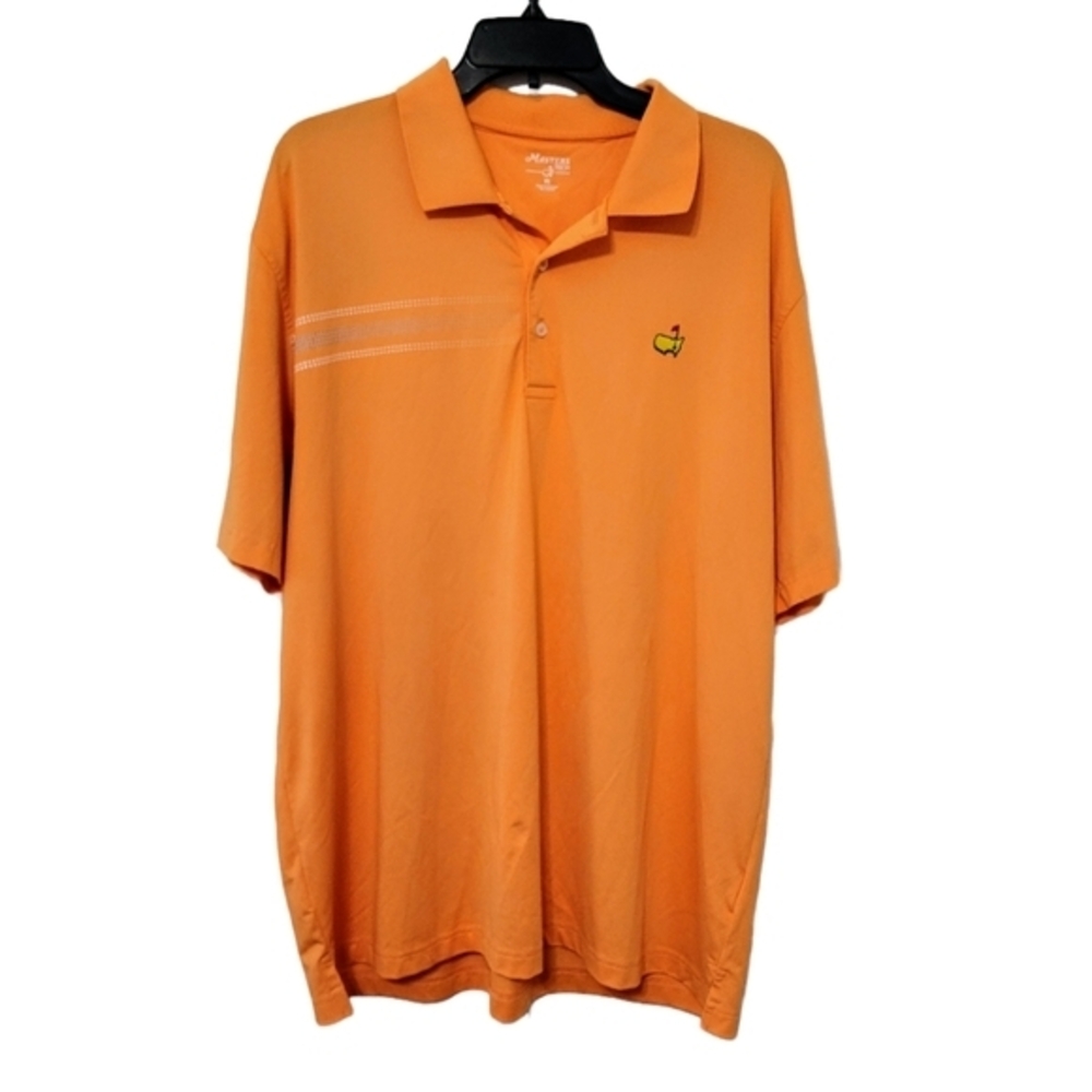Master's Tech Men's Orange Performance Polo Shirt Size XL, Augusta National Golf